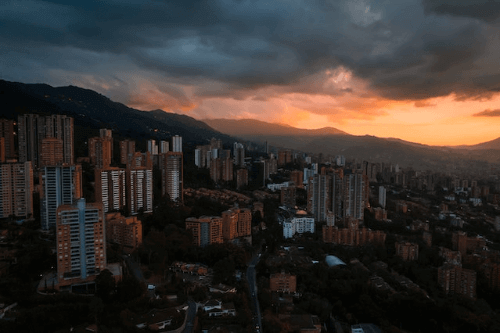 11 Best Countries for Digital Nomads in 2025 17 Sunset in Medellin, Colombia