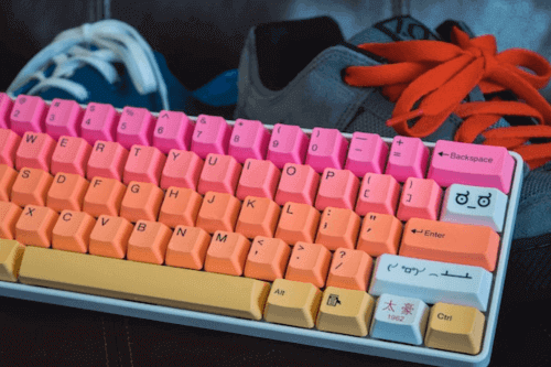 Brightly colored keyboard - Can You Take a Laptop Keyboard on a Plane