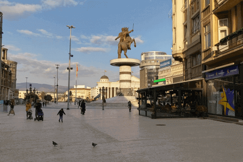 22 Best European Cities for Digital Nomads in 2025 13 Skopje city center - A great city in Europe for digital nomads