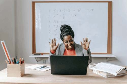 What Laptop Is Best for Online Teaching - Woman teaching online